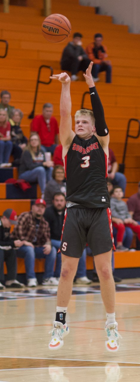 Carson Chadd recorded 12 points and nine rebounds.